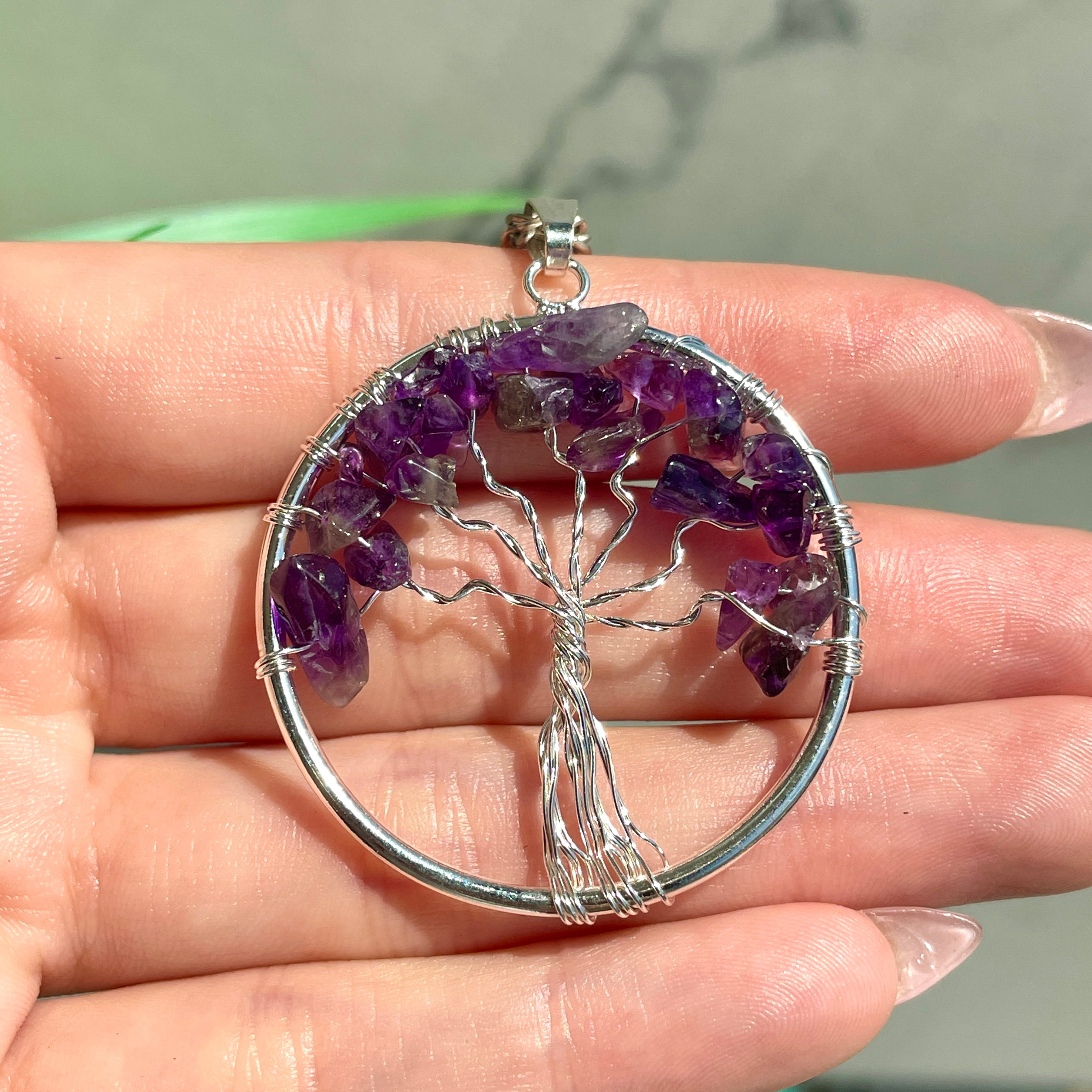 Pendant - Tree of Life - Amethyst Pendant - Tree of Life - Amethyst